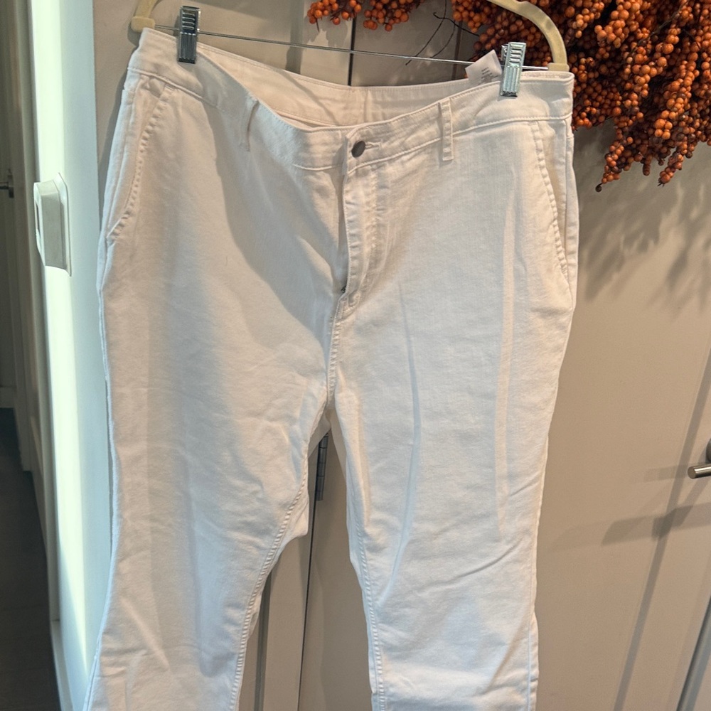 White Casual Pants